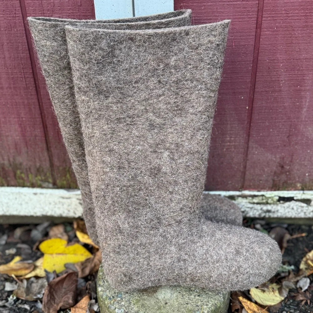 Russian Valenki Thick Felted Wool Boots